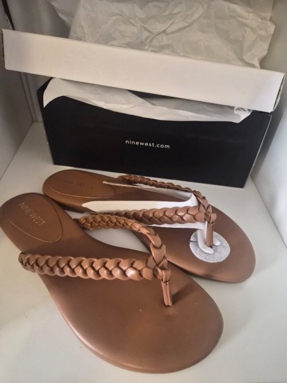 Nine West Braided Thong Sandals